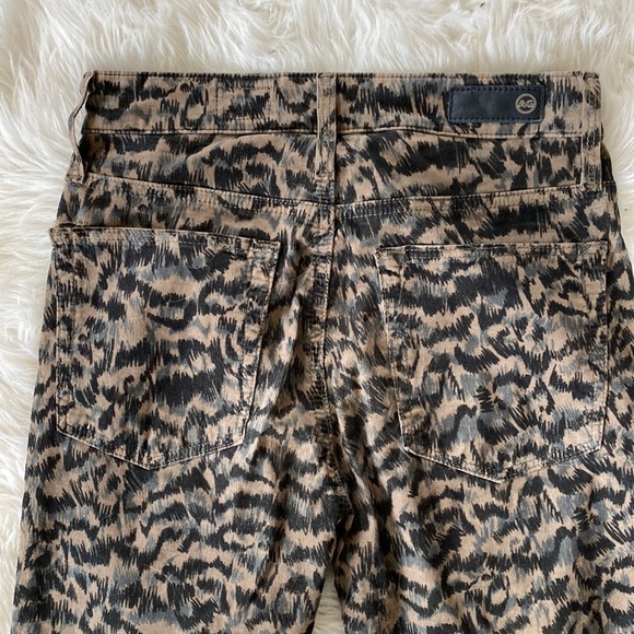 AG Farrah Vintage Leopard Skinny Ankle Corduroy Jean - Picture 12 of 14